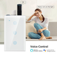 Alexa Smart Switch standardowa kontrola Tuya w usa współpracuje z domowym sterowaniem głosowym Google inteligentne przełączniki dotykowe w domu potrzebują neutralnego 2